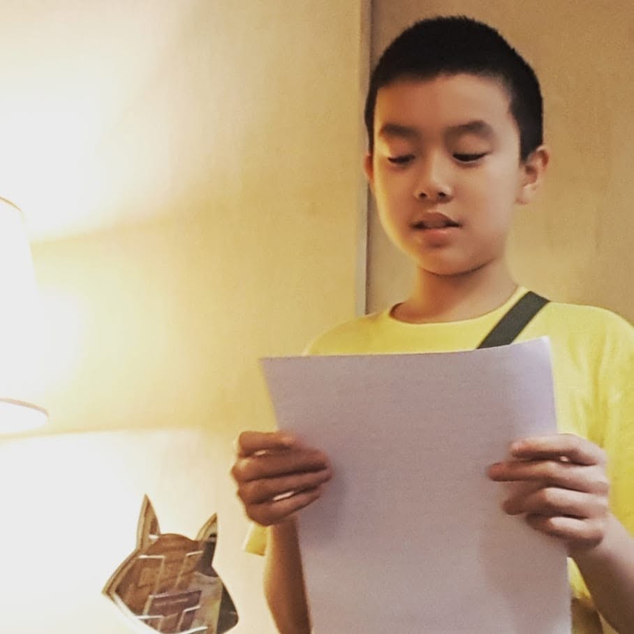 Student reading during a one-to-one lesson